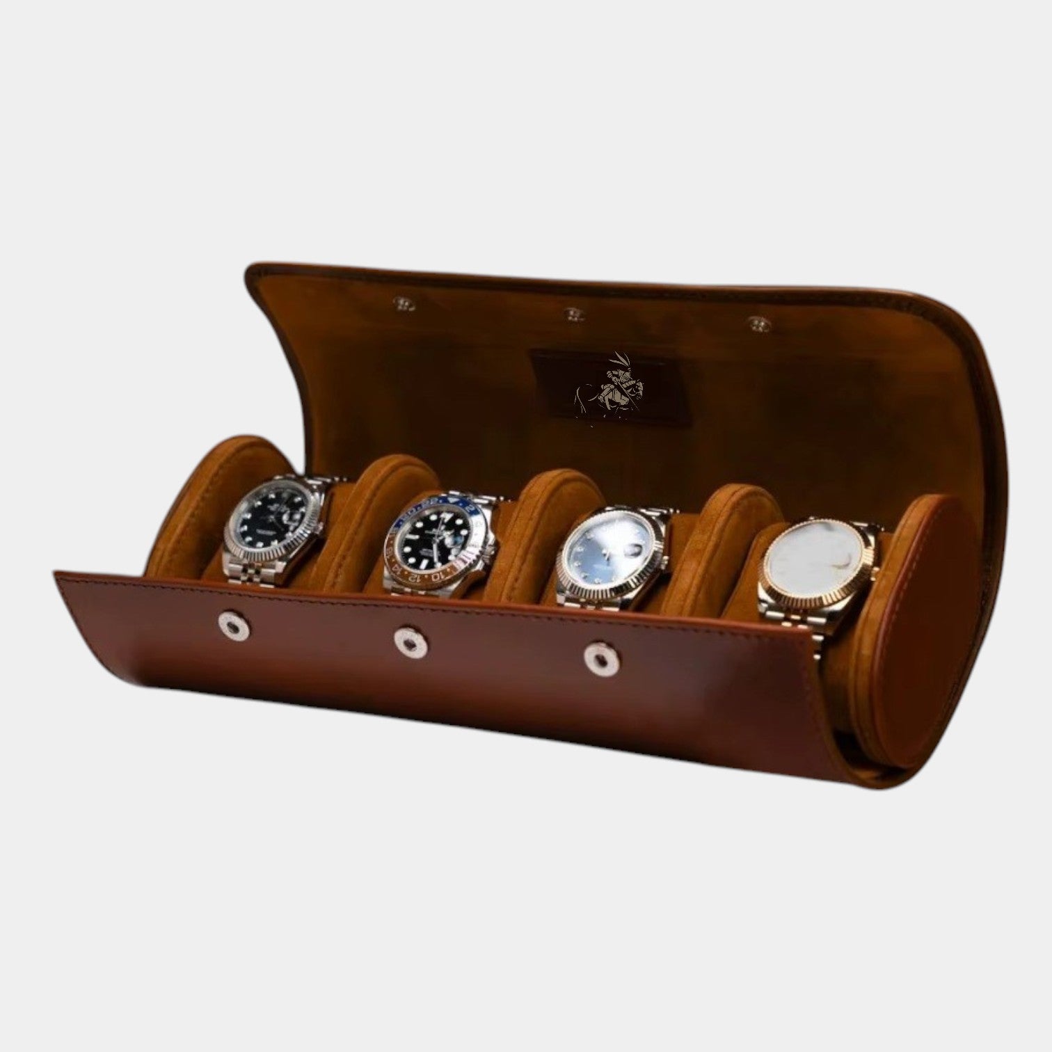 Horlogerol voor 4 – Bruin Nappa Leer