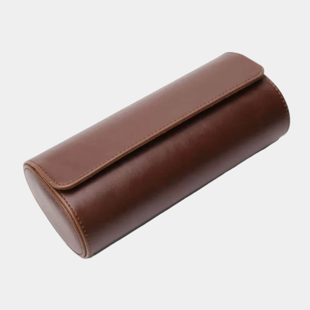 BELTIQUE® Premium Watch Roll – Vegan Nappa Leather with Alcantara Interior
