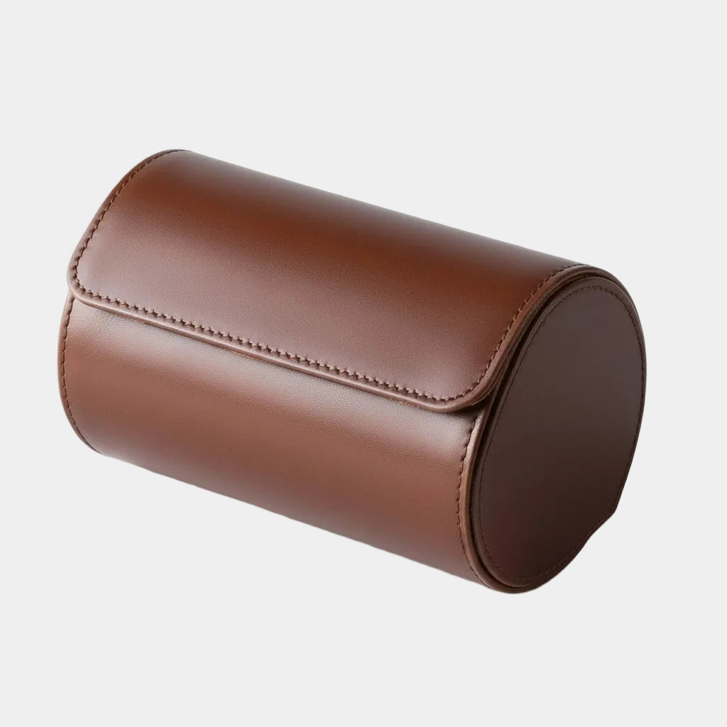 BELTIQUE® Premium Watch Roll – Vegan Nappa Leather with Alcantara Interior