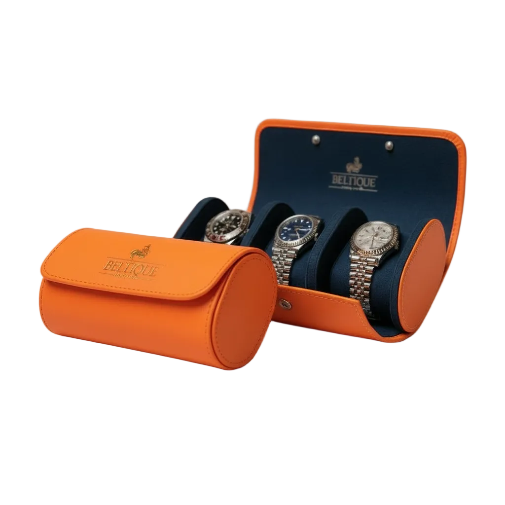 BELTIQUE® Hermès Orange Horlogerol voor 3 Timepieces