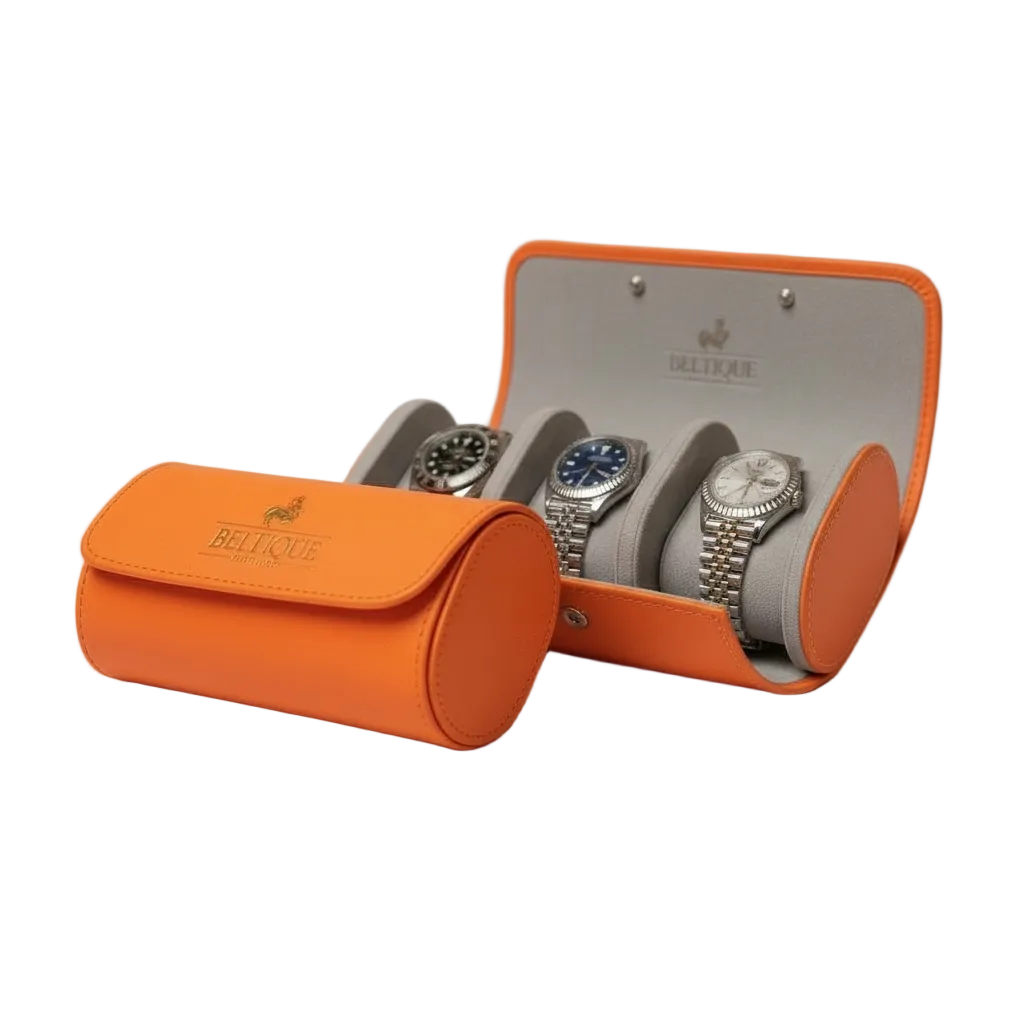 BELTIQUE® Hermès Orange Horlogerol voor 3 Timepieces