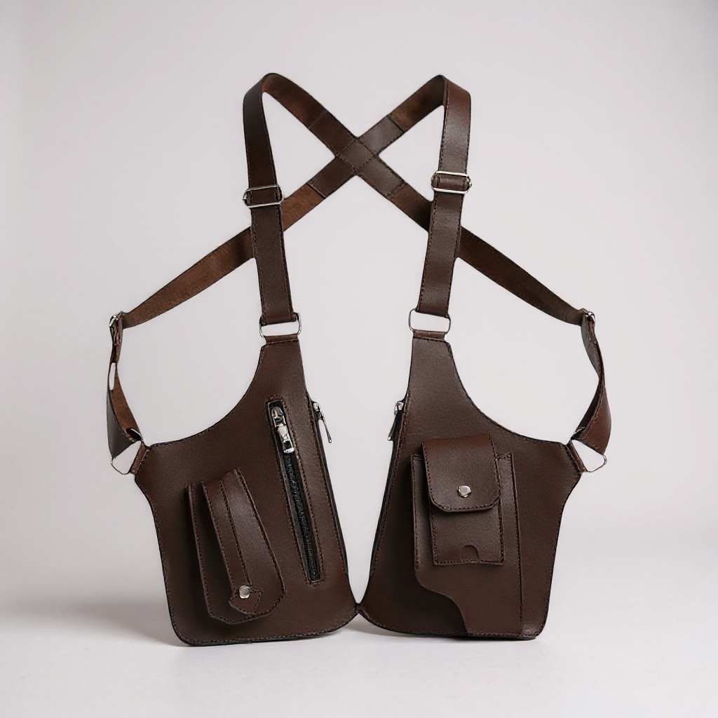 BELTIQUE® – Urban Crossbody Shoulder Holster Bag van Vegan Leer